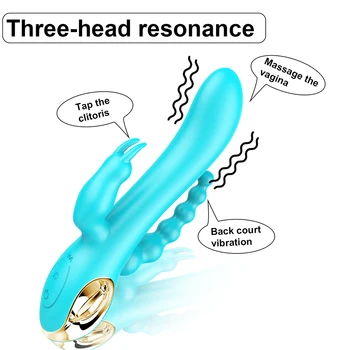 VETIRY Dildo Vibrator Sex Toys for Women G-spot Massager Clitoris Vagina Anal Stimulator Female Masturbator Triple Vibration 2