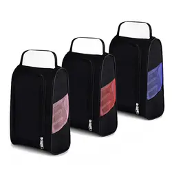 Golf Shoes Bag Breathable Portable Water Resistant Zipper Shoe Case Carrier Golf Shoes Holders