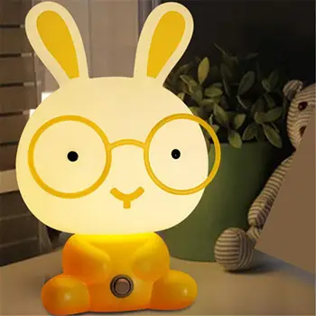 

Cute Cartoon Animal Led Night Light for Baby Children's Room Night Lamp Christmas Gift Beside Deco Rabbit Lamp USB Night Lights