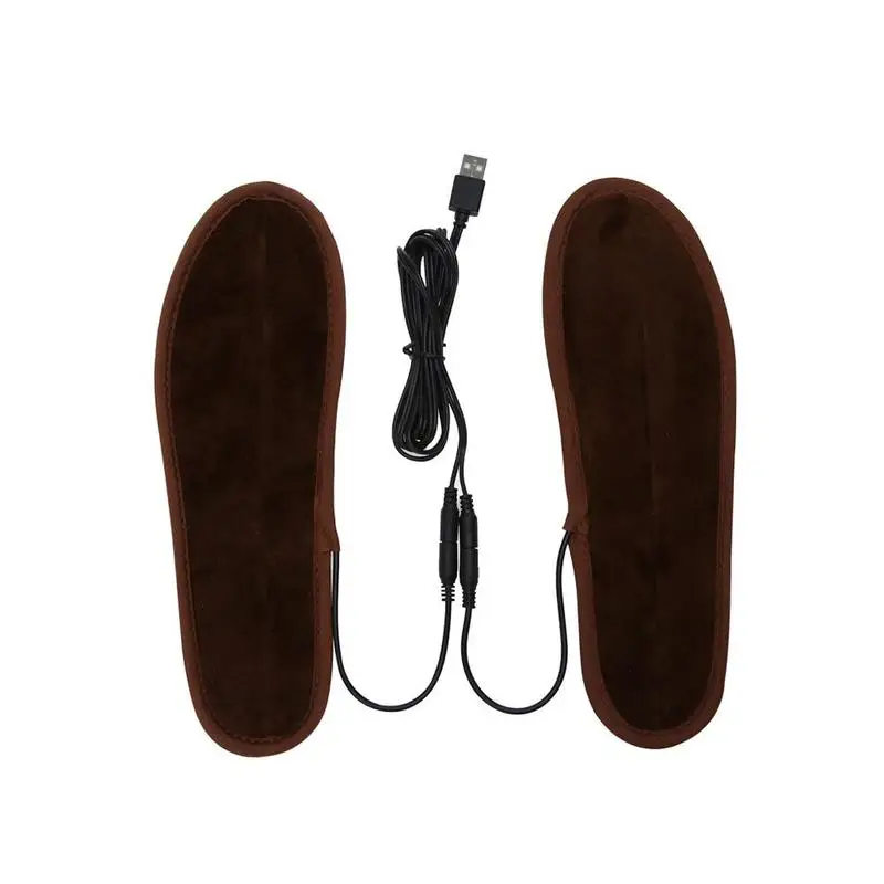 Уличные USB электрические стельки для женщин и мужчин, теплые зимние стельки для ног, ходьба, водная перезаряжаемая нагревательная стелька