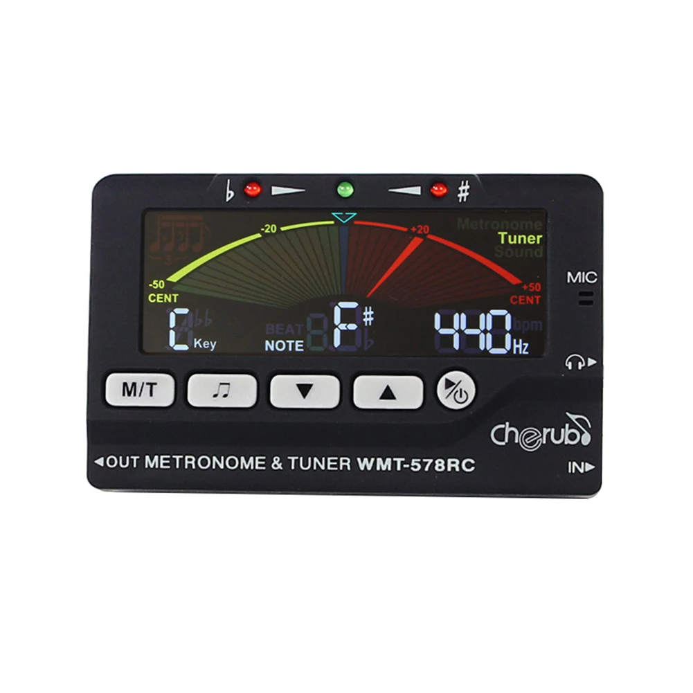WMT-578RC ЖК-дисплей флейта саксофон труба Метроном Тюнер Запчасти для музыкальных инструментов шик