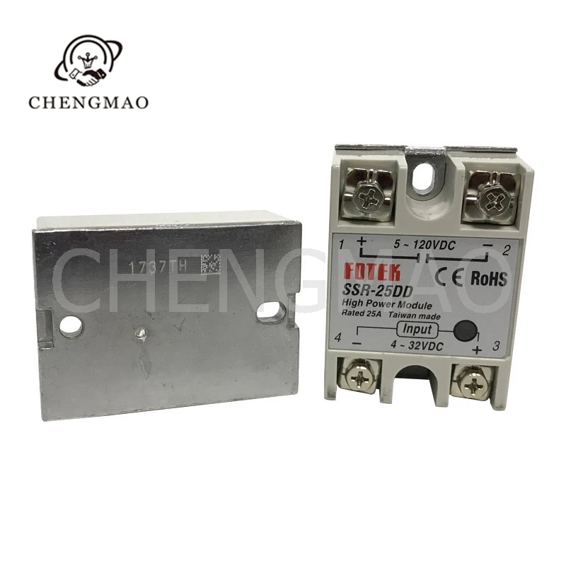 

DC-SSR 25DD Fotex Single Phase Solid State Relay Module 25A DD Input Voltage 3-32V TO 5-60V Output Load