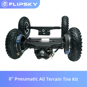 Online NEUE Elektrische Skateboard 1650W Off-Road Elektro Longboard Mit Dual Motor 2x1650W Vier-Rad Stick DIY Pneumatische Rad Flipsky