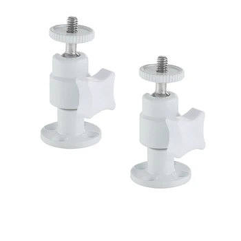 

CAMVATE White Support Holder Ball Head 1/4"-20 Connector With Wall Ceiling Mount Base For DSLR Camera Accessory (2 Pieces) C2551