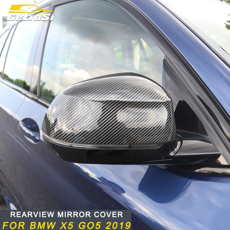 

Gelinsi for BMW X5 2019 G05 Car Styling Rearview Mirror Side Mirror Cover Protector Trim Frame Sticker Exterior Accessories