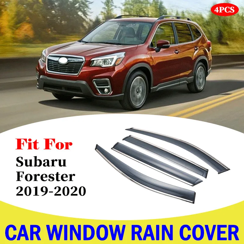 

For Subaru Forester Car Window Deflectors Wind Deflector Sun Guard Rain Vent Visor Cover Trim Accessories Car window rain cover
