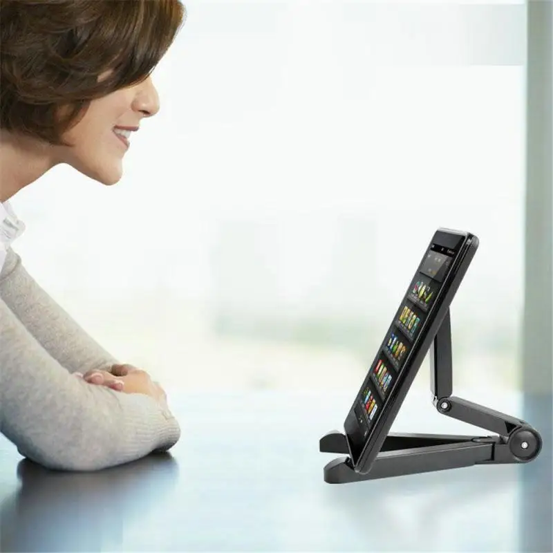

Universal Folded Desktop Tablet Bracket Cellphone Stand For Ipad Mini For Samsung S6 S7 360 Degree Rotated Holder TXTB1