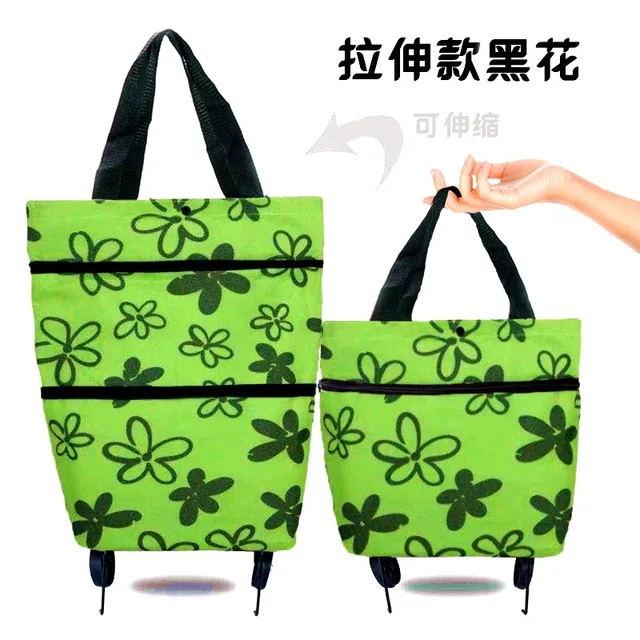 Folding Shopping Pull Cart Trolley Bag 