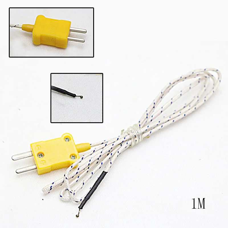 1/2/3/5M K Тип термометр линия Тесты Длина провода Температура сенсорный датчик термопары Тесты er линии мультиметра Тесты er линии