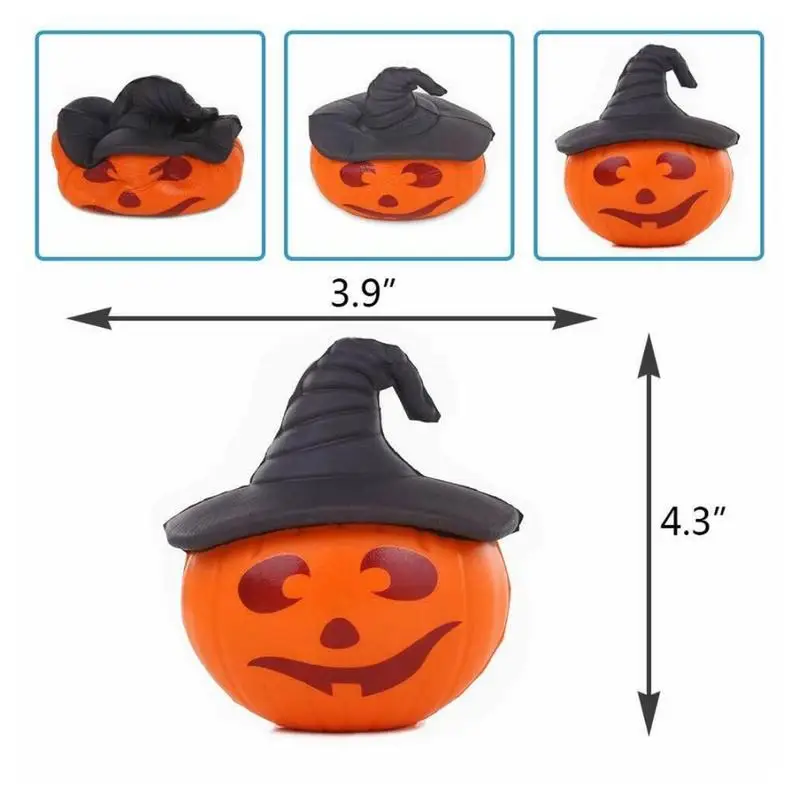 Медленный отскок Pu Игрушка Squishies Ароматизированная Тыква медленно поднимающаяся игрушка для снятия стресса игрушка для Хэллоуина Новинка Тыква декомпрессия