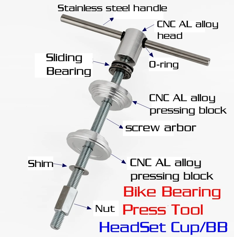 Bike Headset Bearing Cup Press Fit Tool Bb Bottom Bracket Install