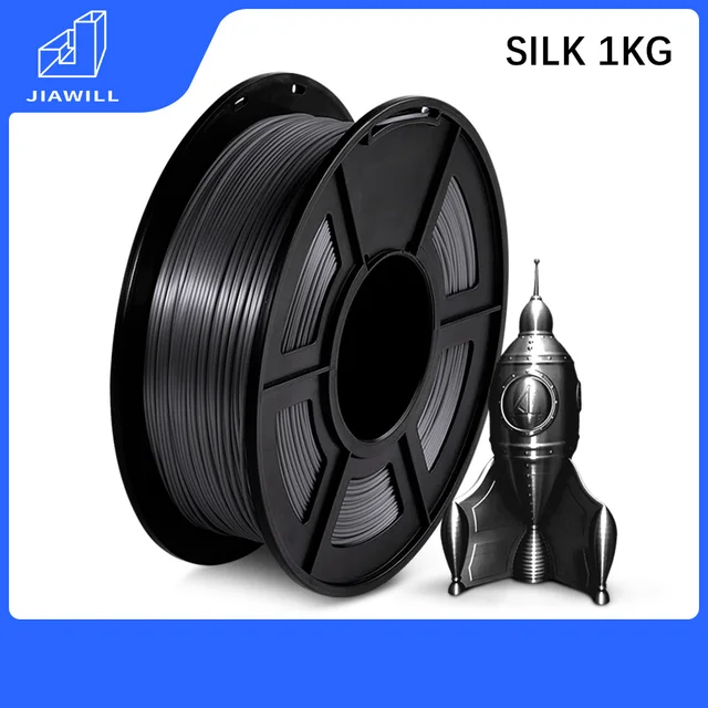 PLA SILK PLA PLUS PETG 3D Printing Filament For FDM3D Printer Filament PLA 1KG 1.75MM Free Shipping PLA PLUS SILK Black