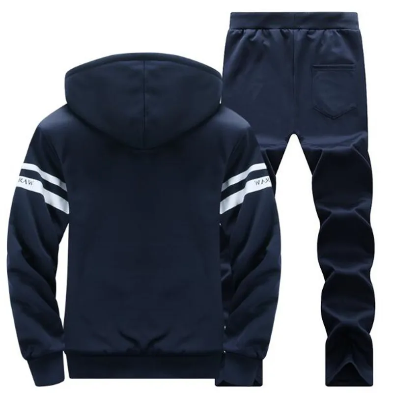 2019 NEW Tracksuit Men's set Winter Running Two Piece Sets Cotton Inner Fleece Thick Hooded 2PC Jacket Pants Sport Jogging Suits 2019 NEW Tracksuit Men's set Winter Running Two Piece Sets Cotton Inner Fleece Thick Hooded 2PC Jacket Pants Sport Jogging Suits