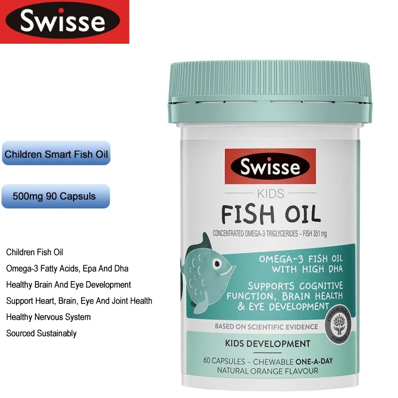 Австралийские Детские Смарт капсулы с рыбьим маслом Омега 3 жирные кислоты EPA DHA
