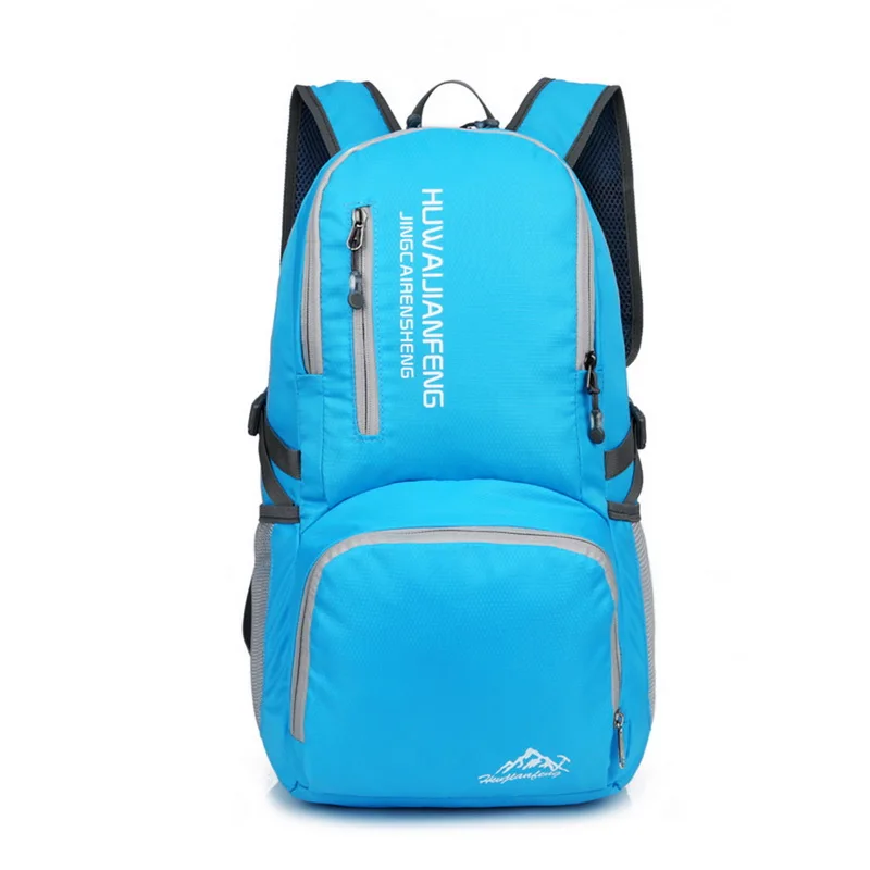 sky blue 2 шт. большой открытый рюкзак водонепроницаемый дорожные сумки Кемпинг Туризм Wo мужские альпинистские рюкзаки рюкзак мужская спортивная сумка - Цвет: sky blue