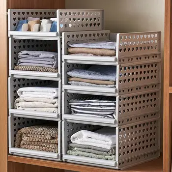 

Detachable Clothes Organizer Wardrobe Partition Board Drawer Basket Storage Box Made of premium quality PP materials durable use