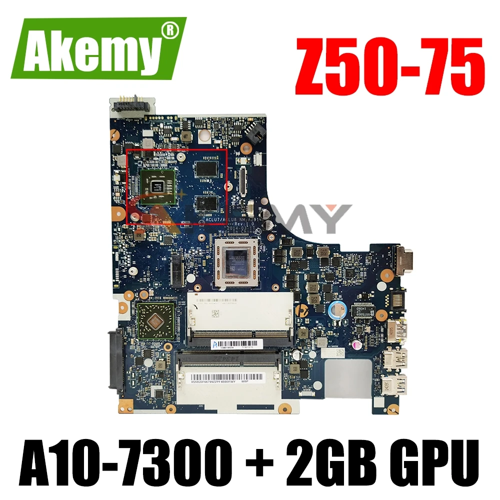 Новый NM-A291 материнская плата (A10-7300 процессор + 2 Гб GPU) для Lenovo Z50-75 G50-75M G50-75 ноутбука