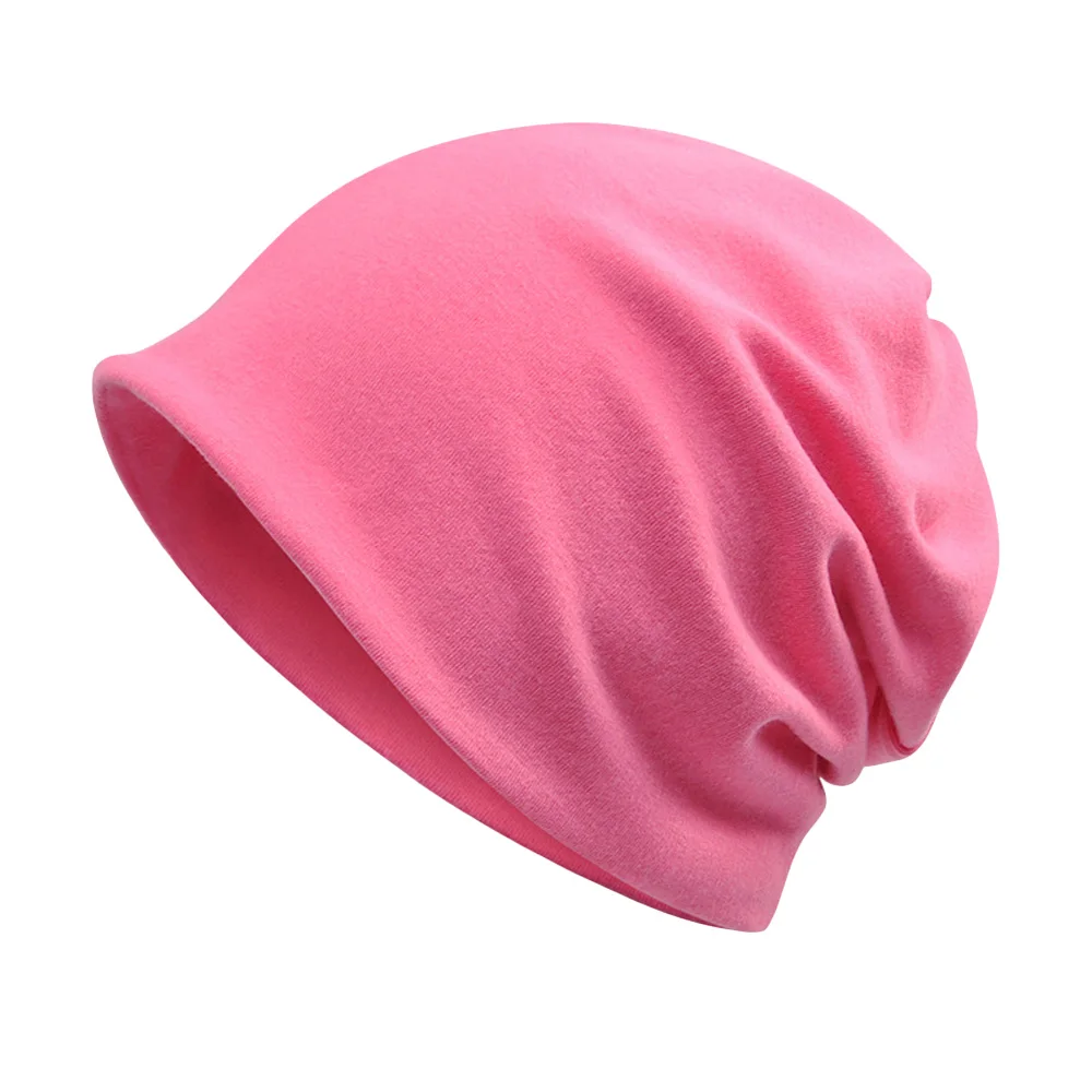 Hot Pink Мужская и женская одноцветная шапка, многофункциональные шейные шапки, шарфы, Повседневная шапочка, шапки HATRX0041 - Цвет: Hot Pink
