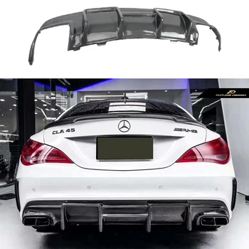 

Car Rear Bumper Diffuser Lip for Mercedes Benz CLA W117 C117 CLA200 CLA250 Sport CLA45 AMG 2013-2015 Carbon Fiber/ Gloss Black