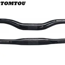 

TOMTOU Bike Handlebar Carbon Bicycle Handle Bars Mountain Bike MTB Parts Stem Clamp 31.8mm 3K Glossy Gray