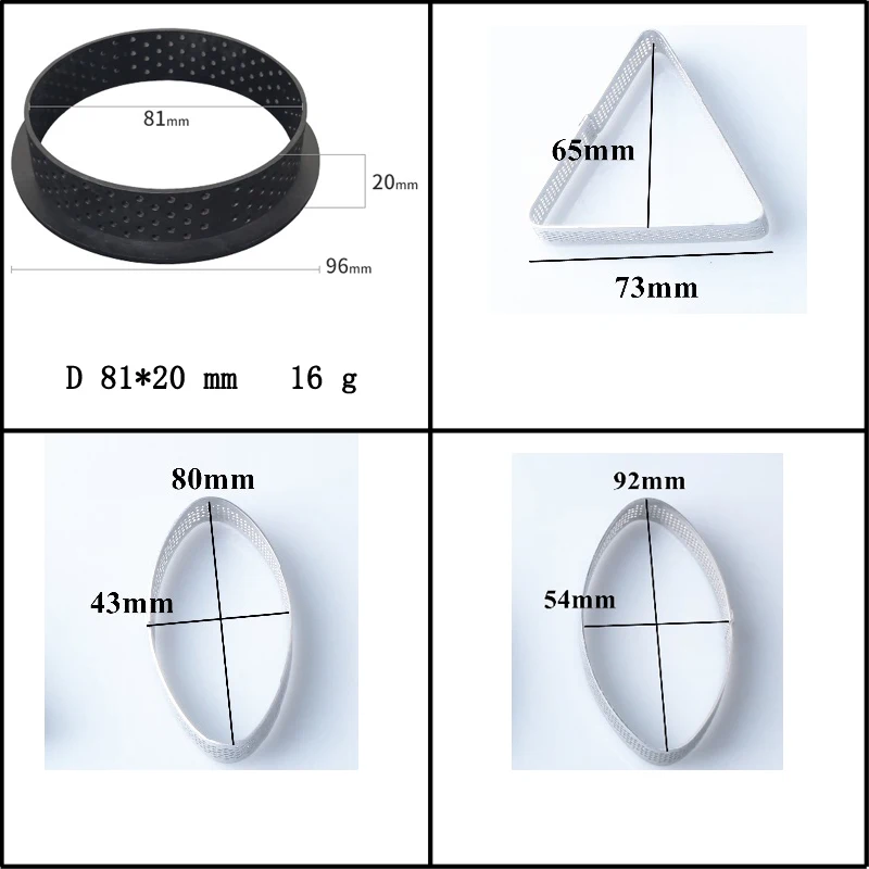Французский десерт различные нержавеющая сталь терпкое кольцо фруктовый крем пирог Пан сыр мусс торт плесень пиццы испечь инструменты