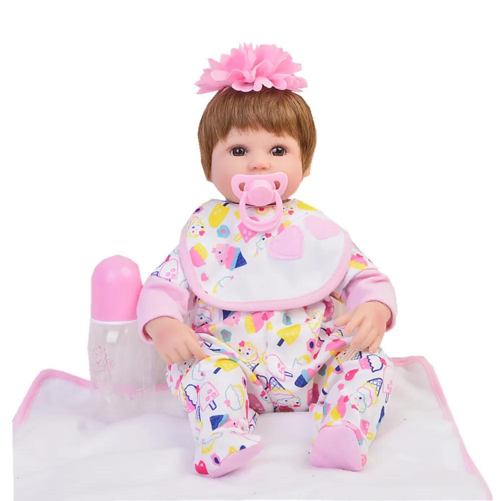 Bebe reborn Реалистичная девочка новорожденный живой силикон reborn Младенцы Куклы Игрушки для детей подарок на день рождения