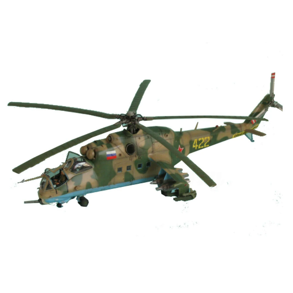 Mi-24P Hind-F обучающая модель вертолета домашний симулятор 1:48 масштаб мини сборка детские игрушки «сделай сам» статический самолет военный пластик