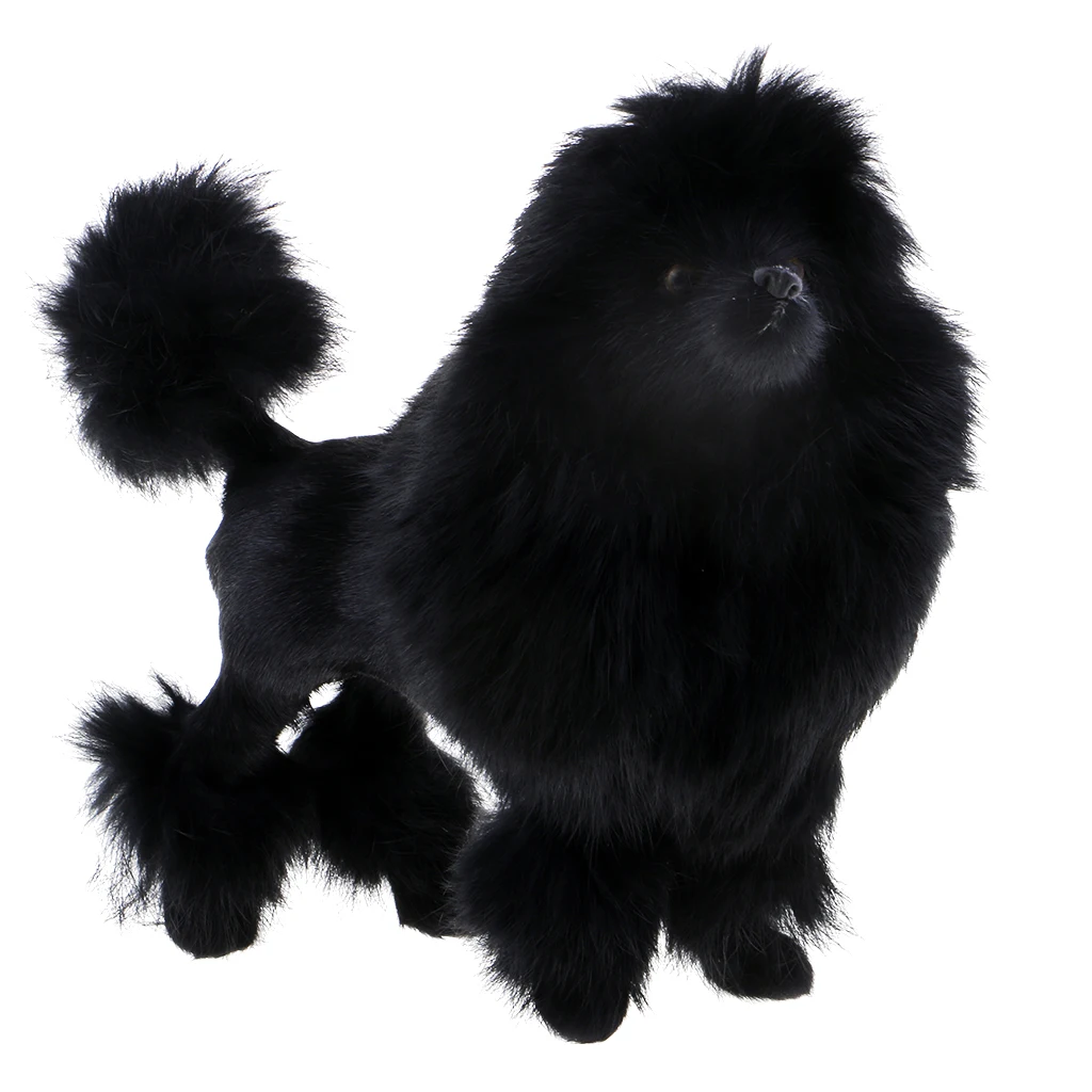 Simulation Poodle Dog Model Poodle Toy Figure Home Decoration Kids Gfit