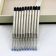 Заправка шариковой ручки 10 шт. kugelschreiberminen черные и синие чернила 0,7 мм Средний наконечник шариковая ручка