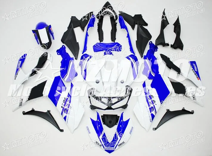 

OEM Quality New ABS Full Fairings kit for YAMAHA YZF-R3 14 15 16 YZF-R25 R3 R25 2014 2015 2016 2017 Body set Custom blue white