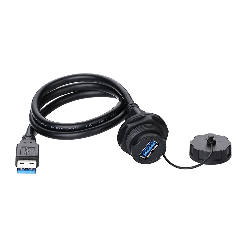Панельное крепление CNLINKO YU series USB3.0 тип A IP67 водонепроницаемая быстрая штепсельная