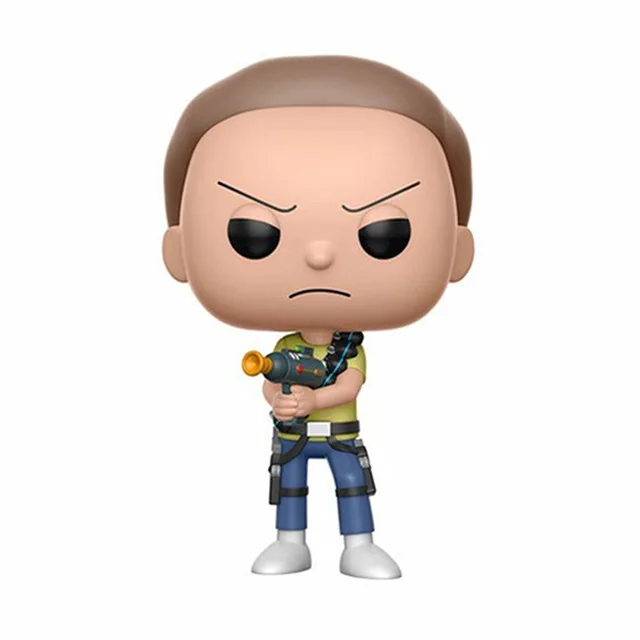 Funko POP Рик и Морти Огуречный пистолет лазер cannon 10 см Фигурки игрушки виниловые куклы для коллекции Аниме фигурки - Цвет: no box 173