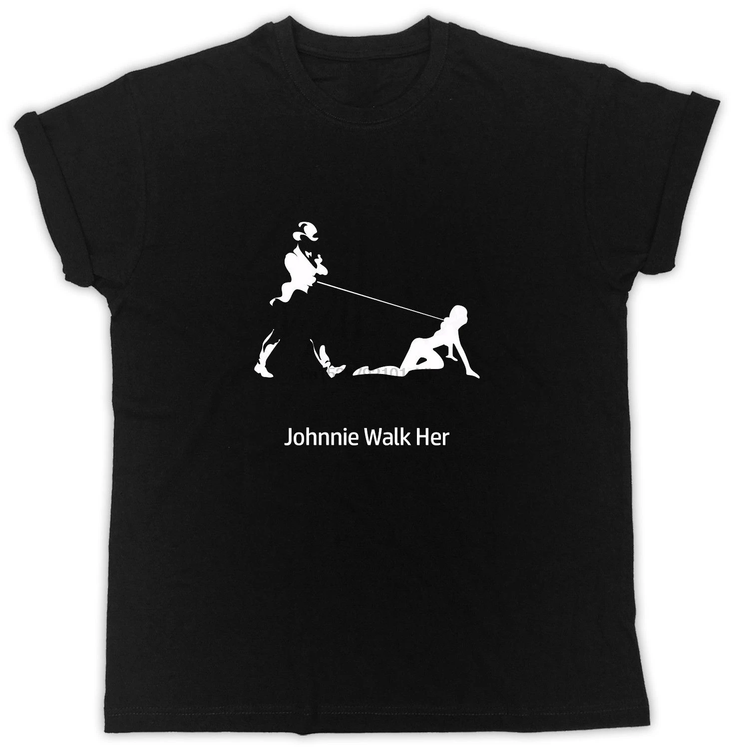 Футболка Johnnie Walker забавный подарок с юмором футболка унисекс Walk Her топы из 100%
