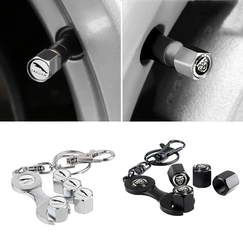 

4pcs Tire Stem Air Valve Caps Dust Cover for Jaguar F-Pace E pace E Type X S F type XJL XEL XFL XF XE XJ XK Sportbrake Decor