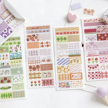 

12packs/LOT sweet you series fresh creative paper masking washi sticker