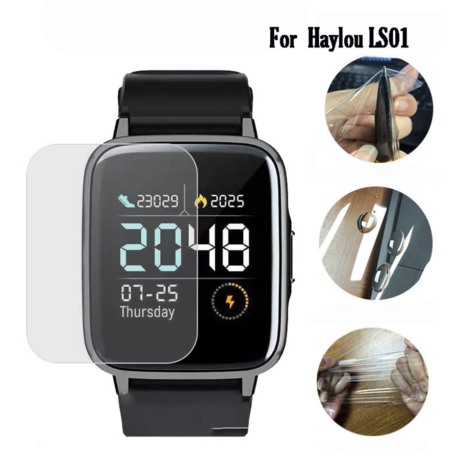 

For Xiaomi YouPin Haylou LS02 Smart Watch Full Screen Protector Cover Smartwatch Protection Soft TPU LCD Protective Film