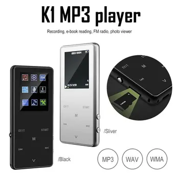 

K1 1.8inch Ultra Thin Display Color Screen Rechargeable Wireless Zinc Alloy MP4 Player Multilanguage IN STOCK