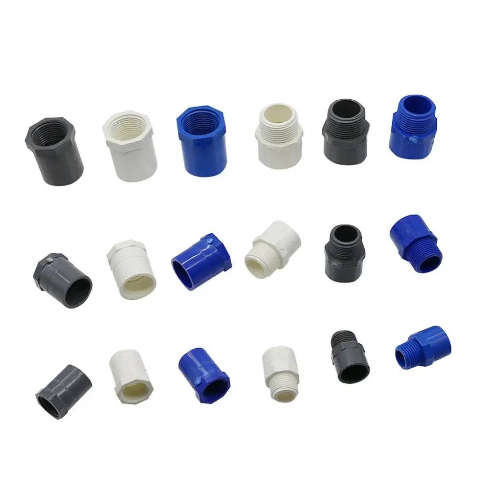 1 2 3 4 1 Female Male Thread To Inner Diameter 25 32mm Pvc Connector Water Pipe Fitting Pvc Hose Repair Adapter Bsp Thread Pipe Fittings Aliexpress