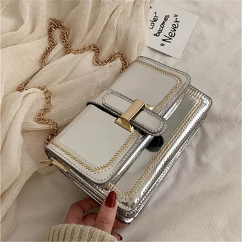 

Fashion Bags for Women 2020 Square Bag New High Quality PU Leather Women's Designer Handbag Chain Shoulder Messenger Bag Sac