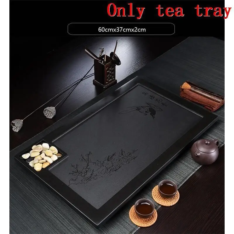 MODEL M Bandeja Para Servir стол Dienblad Dienbladen Высокая чайная посуда каменный держатель Gongfu китайский Gongfutray лоток для чая кунг-фу - Цвет: MODEL M