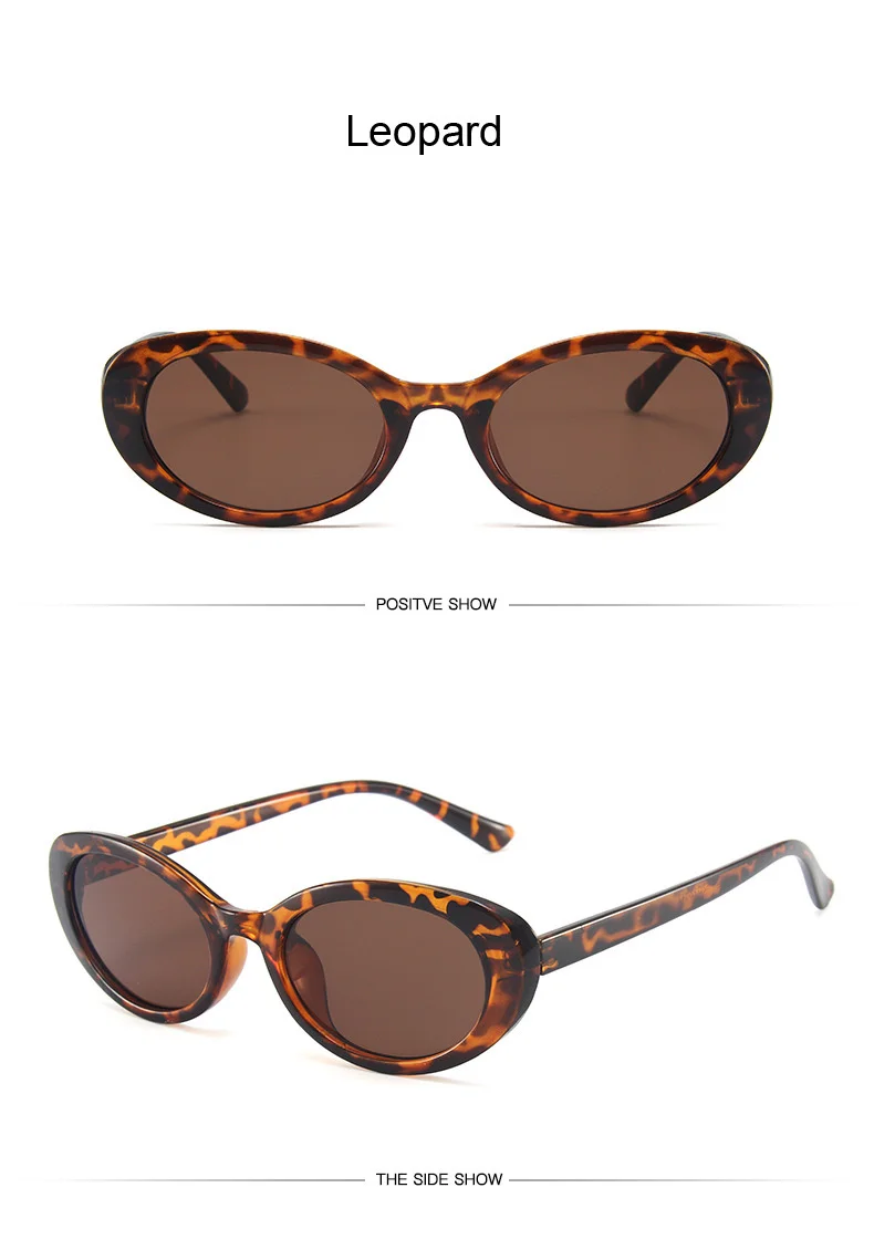 Vintage Oval Runde Sonnenbrille Frau Marke Designer Candy Farben Sonnenbrille Weibliche Sommer Stile Kleine Rahmen Spiegel Shades – Detail 5