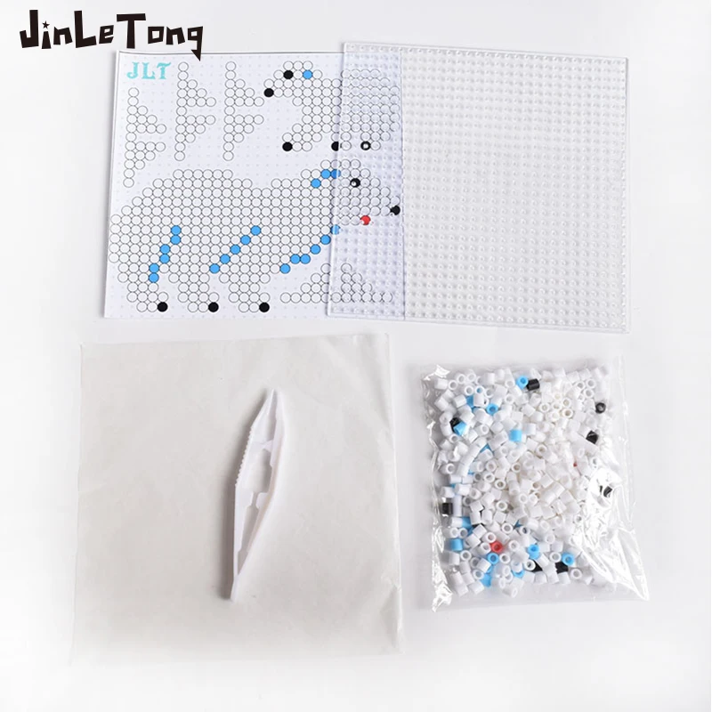 4Colors Polar Bear Beans Set Hama beads toy set 5mm Hama beads 3D puzzle DIY toys kids educational toys gift