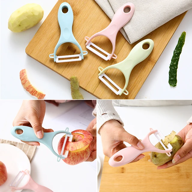 Ceramic Vegetable Fruit Peeler Creative Cutlery Apple Scraping Vegetable Planer Paring Cutter Cooking Tools Knife Potato Peeler 2