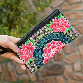 

Chinese Ethnic Style Embroidery School Pencil Case Fabric Pencil Bag Etui A Crayons Cuir Pencil Pouch Stifte Tasche 04937