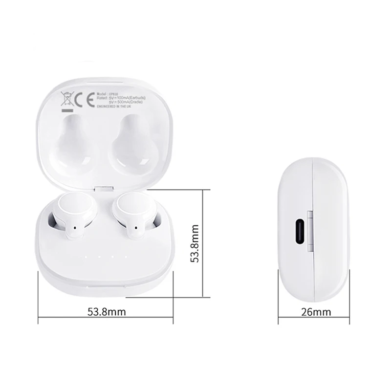 EP810 TWS Bluetooth Earphone Mini Wireless Earbuds IPX5 Waterproof Sports Stereo Headset with Mic Smart touch For Xiaomi Phone