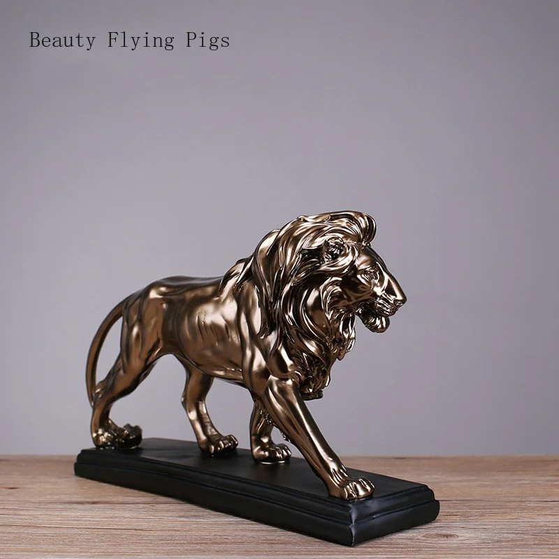

Direct sales new high-end creative beast animal lion large sculpture fashion office new house gift home decoration ornaments
