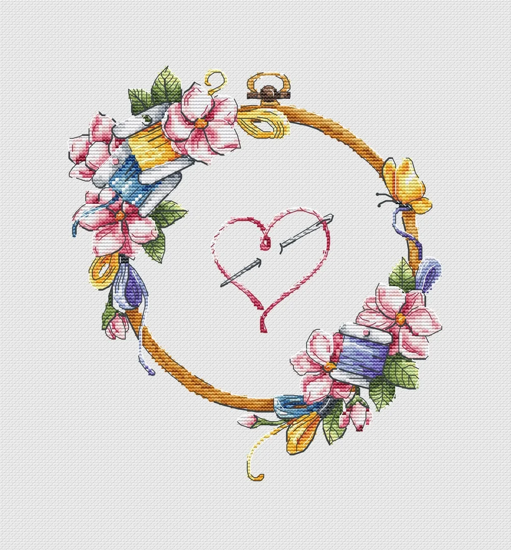 Embroidery Stretch Embroidery Cross Stitch Ecological Cotton Thread Embroidery Home Decoration