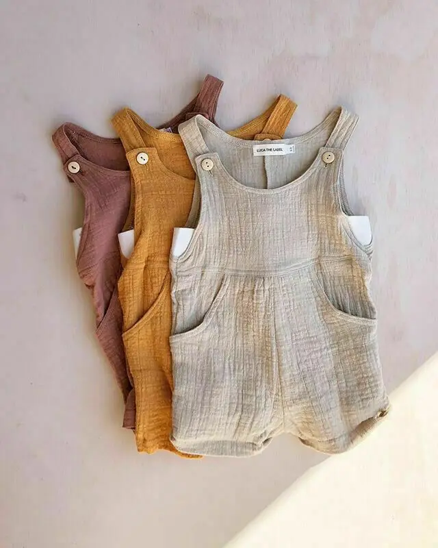 Комбинезон детский без рукавов От 0 до 3 лет для мальчиков и девочек | Мать ребенок