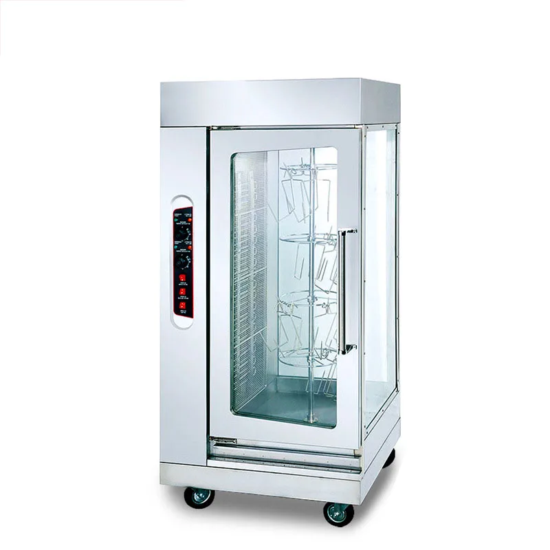 BS-206 7000W Commercial Vertical Electric Rotating Automatic Roast Chicken Oven Barbecue Machine 220V Electric Oven