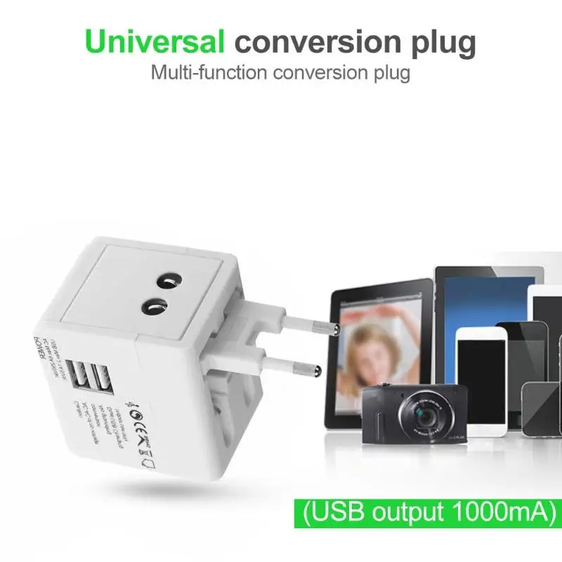 Универсальный адаптер для путешествий с разъемом USB для Великобритании, США, Австралии, ЕС, адаптер питания, зарядное устройство, настенные электрические вилки, розетки, конвертер